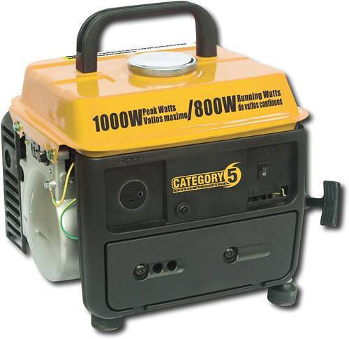 Angle Standard. Champion - 1000W/800W Portable Generator.