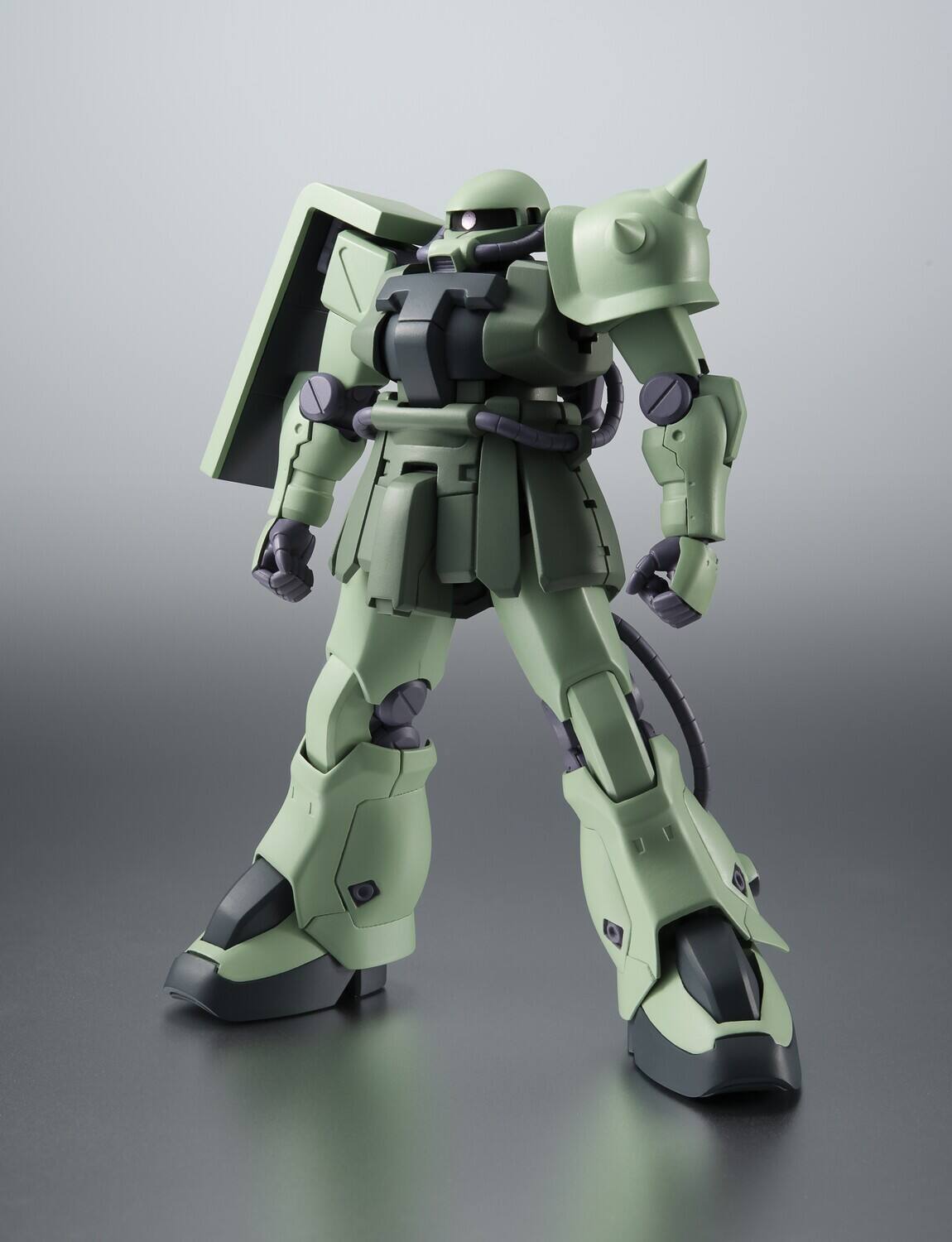 Alt View 3. Bandai - Tamashii Nations - Mobile Suit GUNDAM 0083: Stardust Memory - RobotSpirits - MS-06F-2ZAKU II F-2 - COLLECTIBLES - Multicolor.