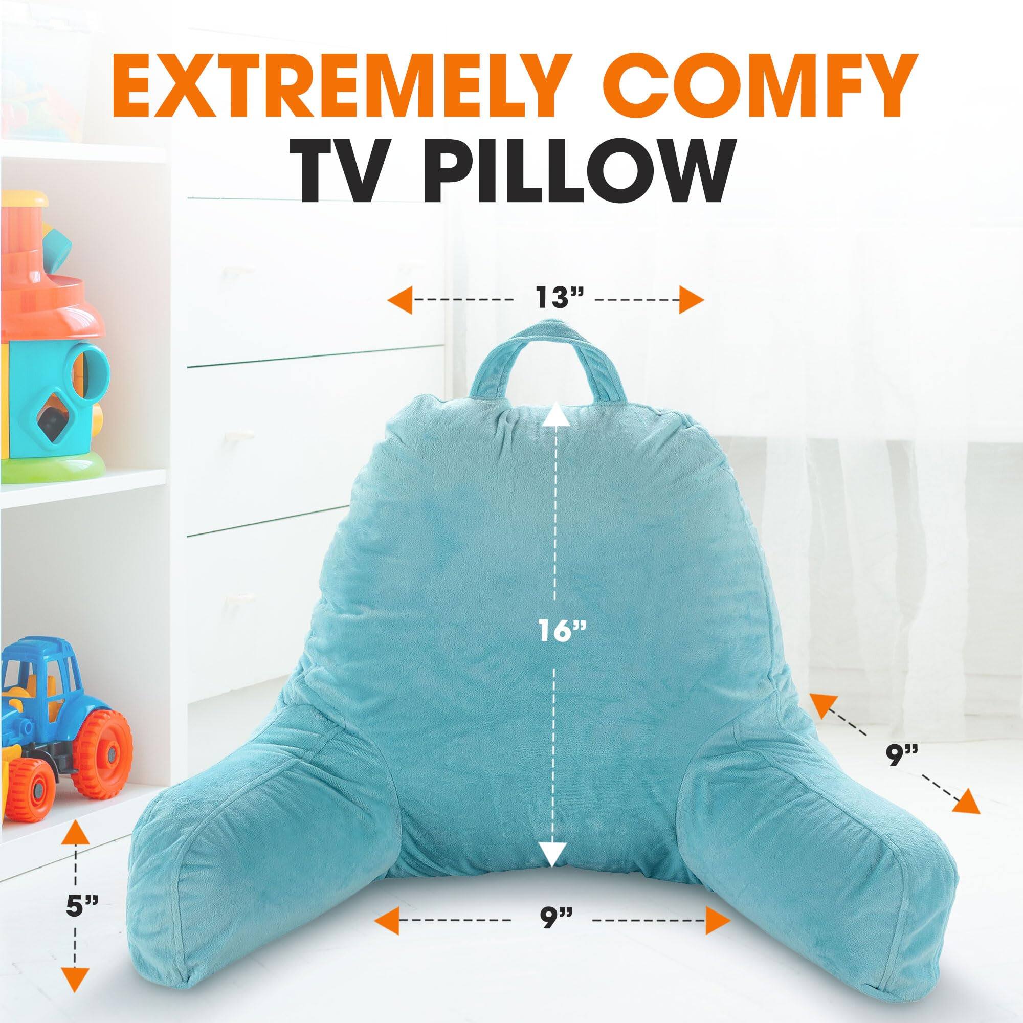 EXTREMELY COMFY TV PILLOW

13"
16"
9"
5"
9"