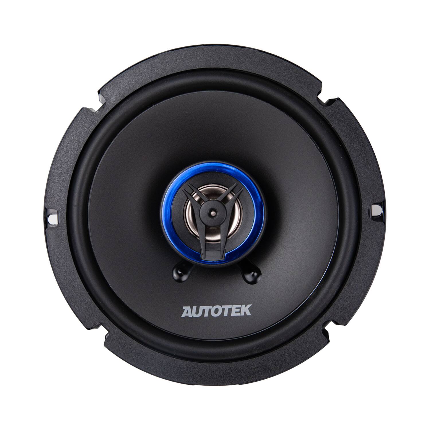 Alt View 4. AutoTek - Autotek Street Machine 6.5 Inch 2-Way Shallow Car Audio Coaxial Speakers, Pair - Black.