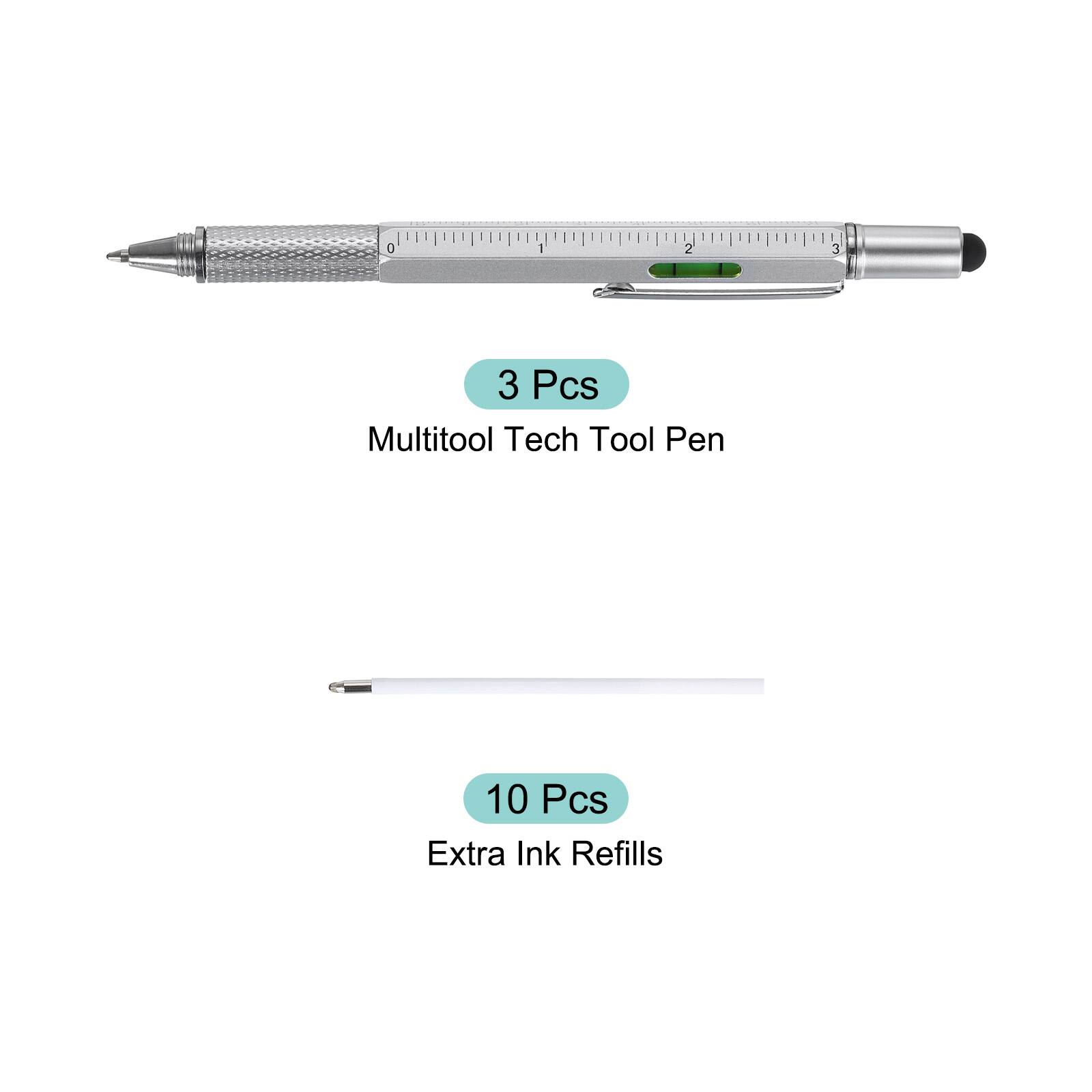 3 Pcs Multitool Tech Tool Pen  
10 Pcs Extra Ink Refills
