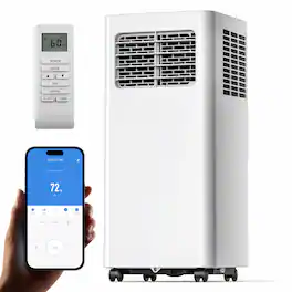 SIMZLIFE - 14000 BTU Portable Air Conditioner – 3-in-1 AC,with APP Control,400 Sq. Ft. Coverage,for Room/Office - White