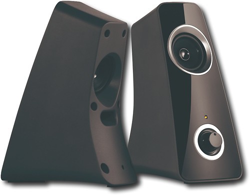 Best Z320 Speaker System (2-Piece) Black/Silver 980-000329