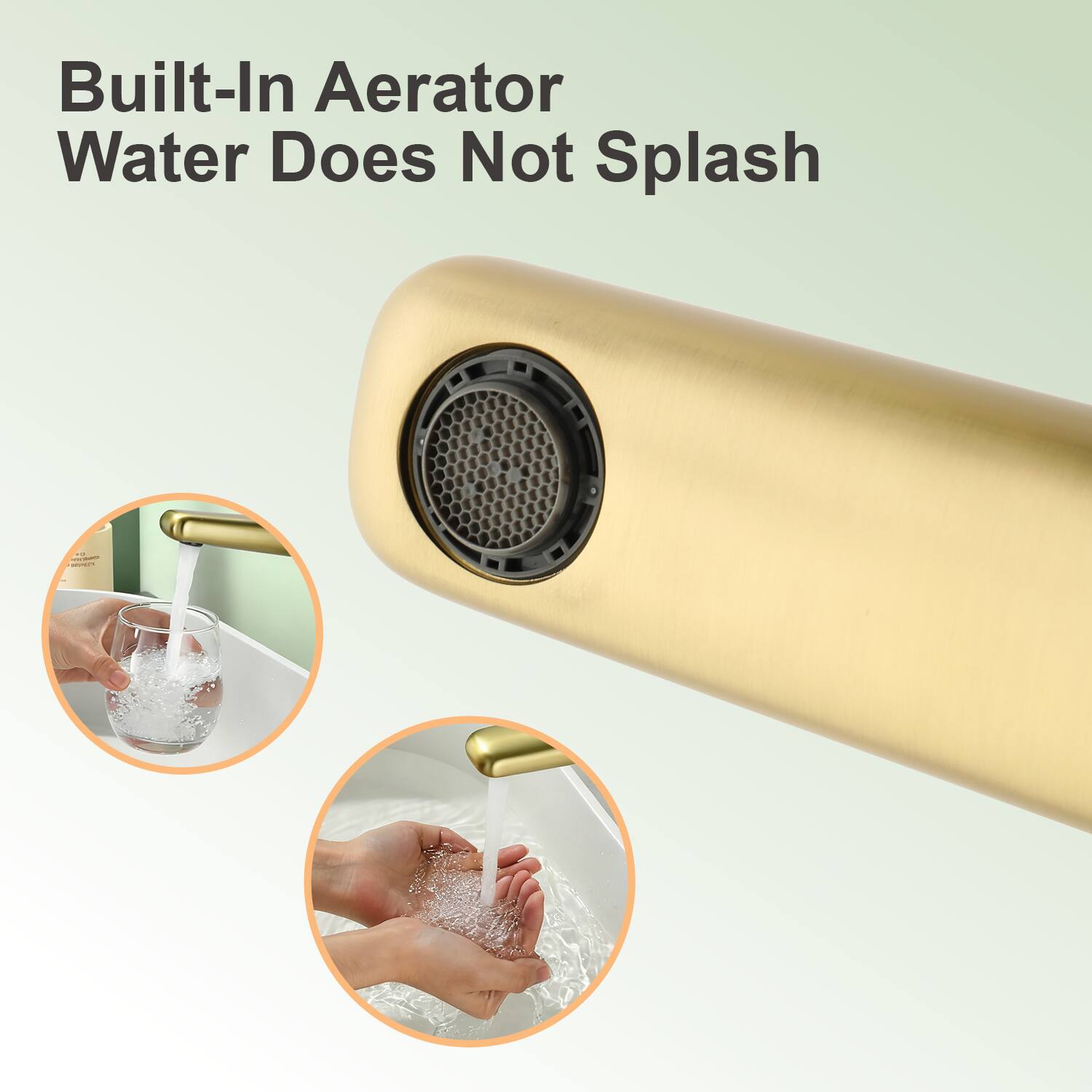 Built-In Aerator Water Does Not Splash