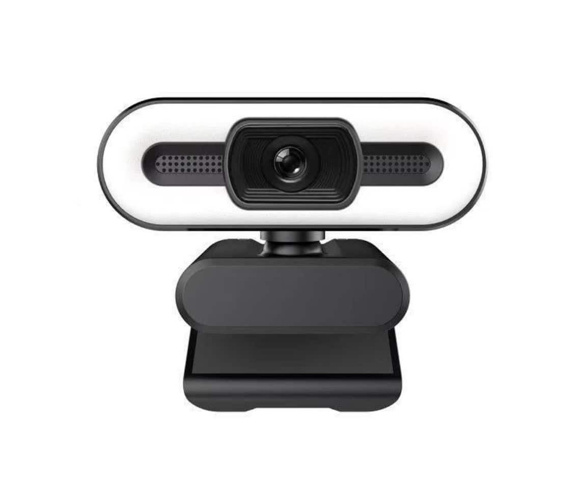 Cluzine - 4K HD Webcam Beauty Camera with Fill Light for Live Stream Online Class Meeting Exam