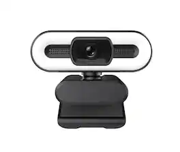 Cluzine - 4K HD Webcam Beauty Camera with Fill Light for Live Stream Online Class Meeting Exam
