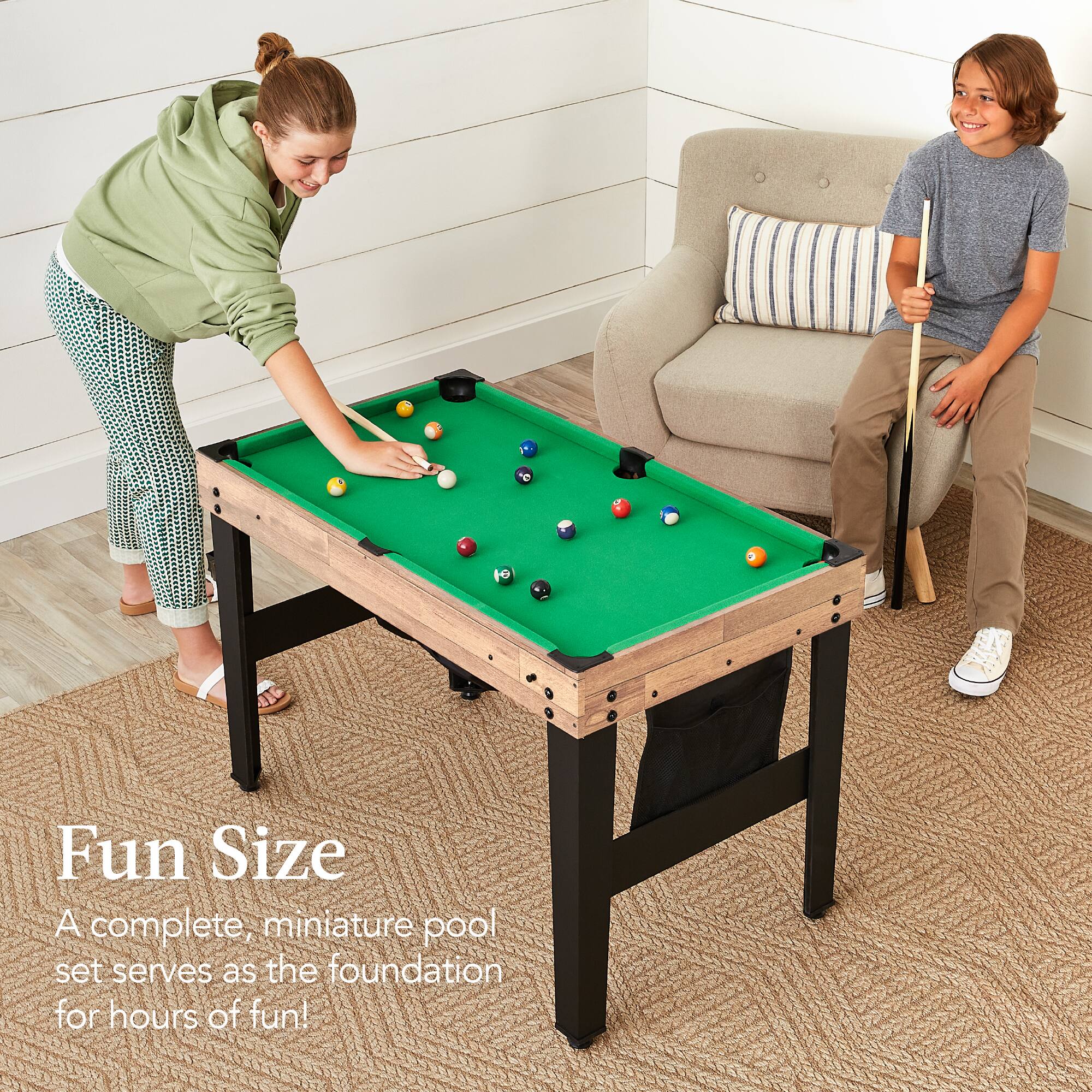 Fun Size

A complete, miniature pool set serves as the foundation for hours of fun!