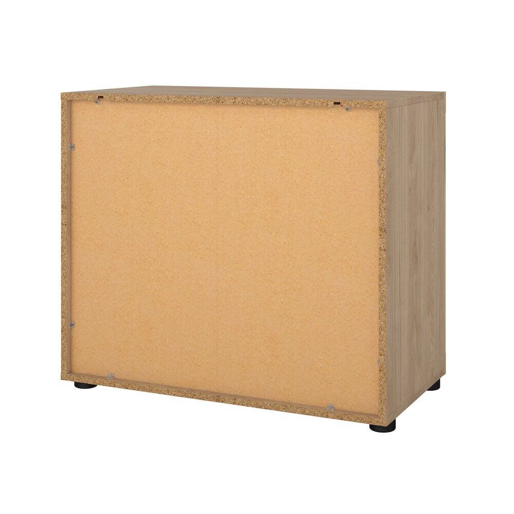 Alt View 2. Tvilum - Mira 3 Drawer Chest, Jackson Hickory - Brown.