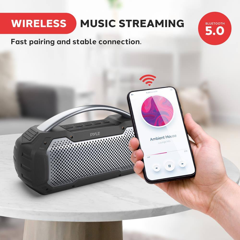 WIRELESS MUSIC STREAMING  
Fast pairing and stable connection.  

BLUETOOTH 5.0  

Ambient House  
Lounge Hits