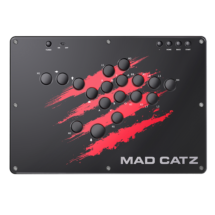 TURBO ON OFF HOME BACK START LS M1 X Y RB R1 LB L1 M4 A RT R2 LT L2 RS M2 MAD CATZ