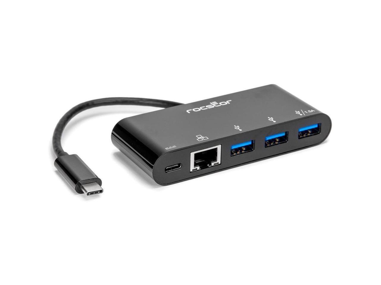 Alt View 6. Rocstor - Rocstor USB-C to 3-Port Multiport Adapter USB 3.0 Hub Y10A262B1.