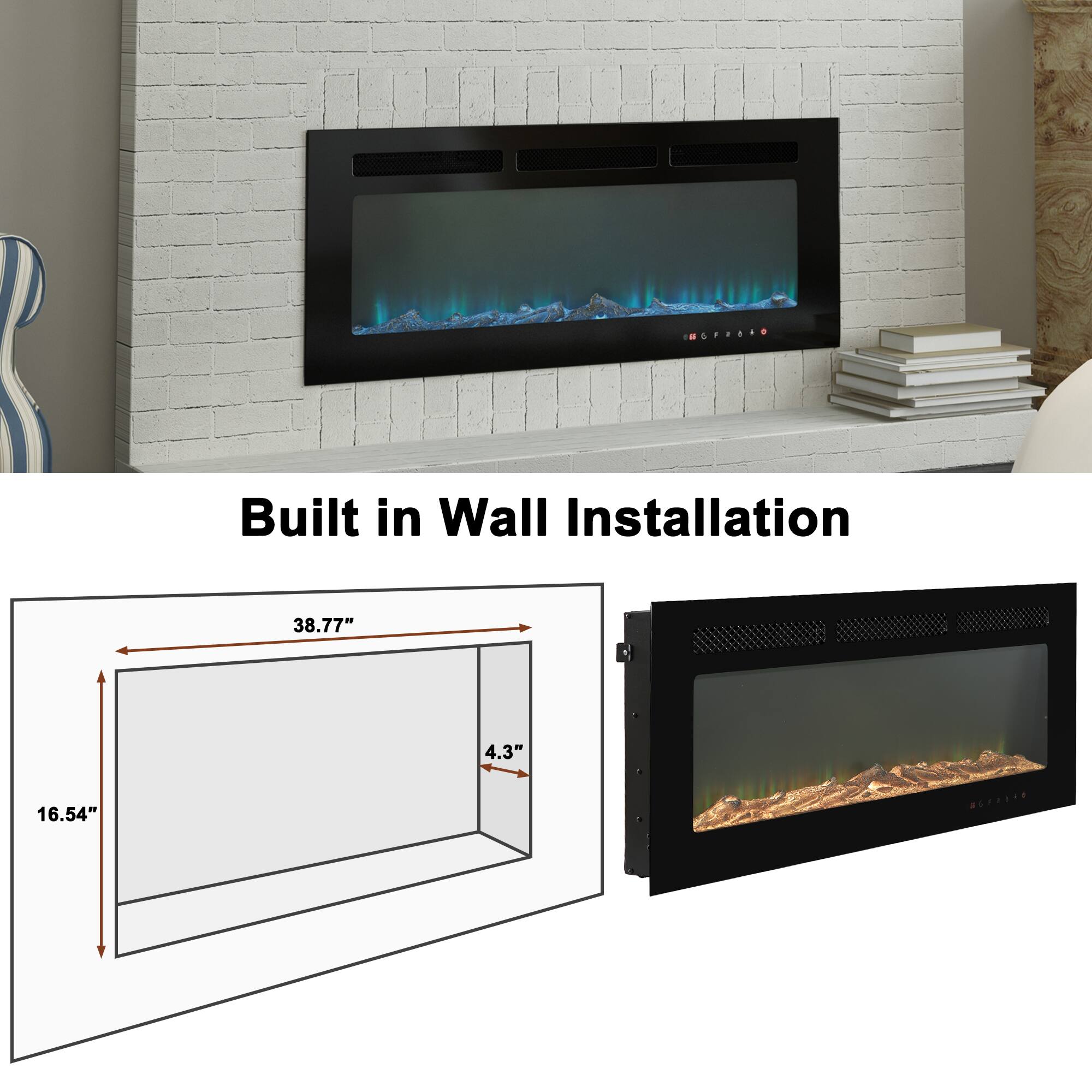 Built in Wall Installation

MPPO

38.77" x 16.54" x 4.3"