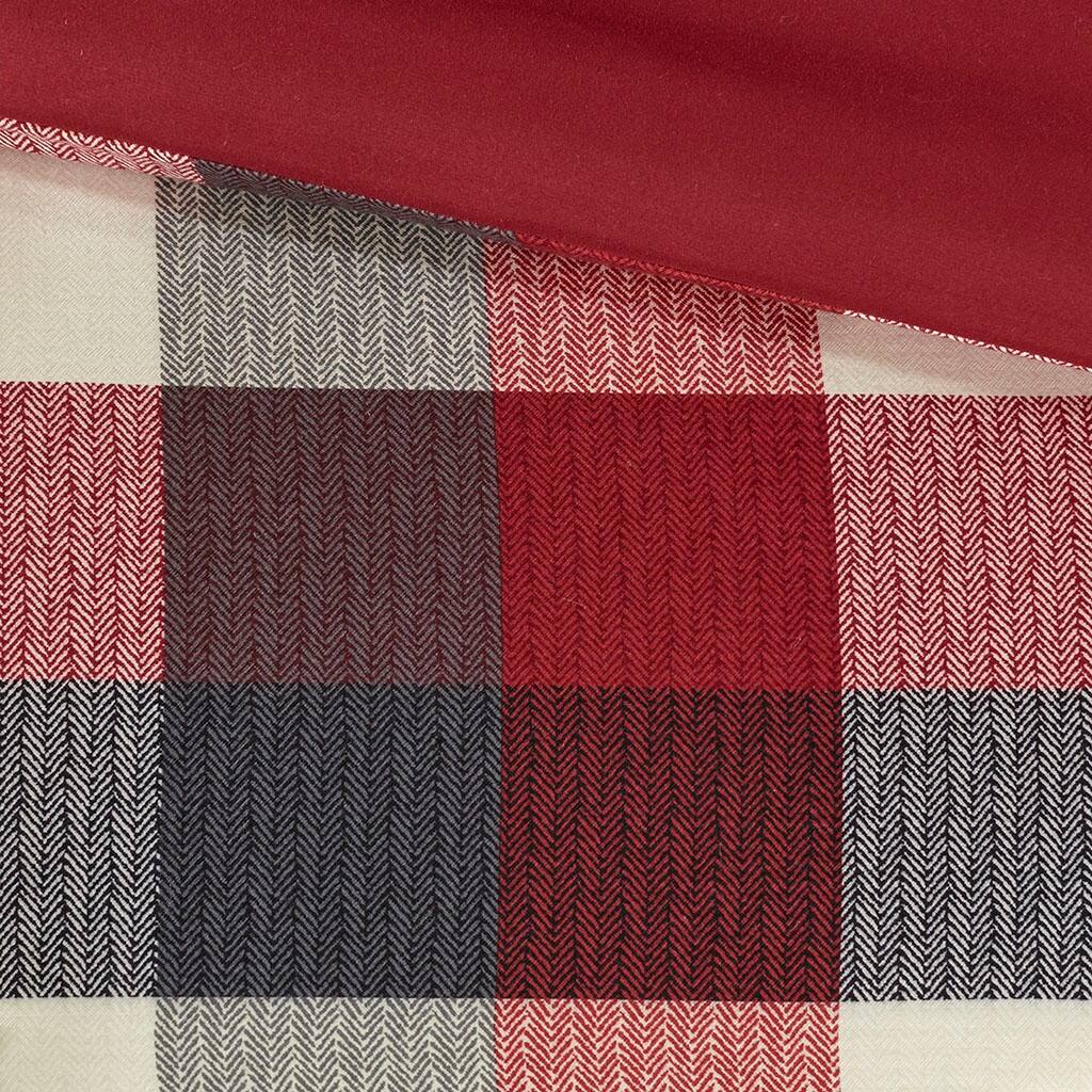 Alt View 5. Gracie Mills - Gracie Mills Nanette 6 Piece Herringbone Duvet Cover Set - Red.