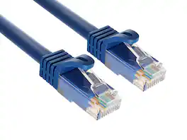 Cable Leader - Cat 6a Ethernet Cable, 10 Gigabit RJ45 Patch Cord, 24 AWG, for Home Office, Gaming, Modem & Smart TV - Blue