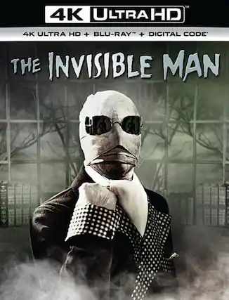 Front. The Invisible Man - 4K Blu-Ray.