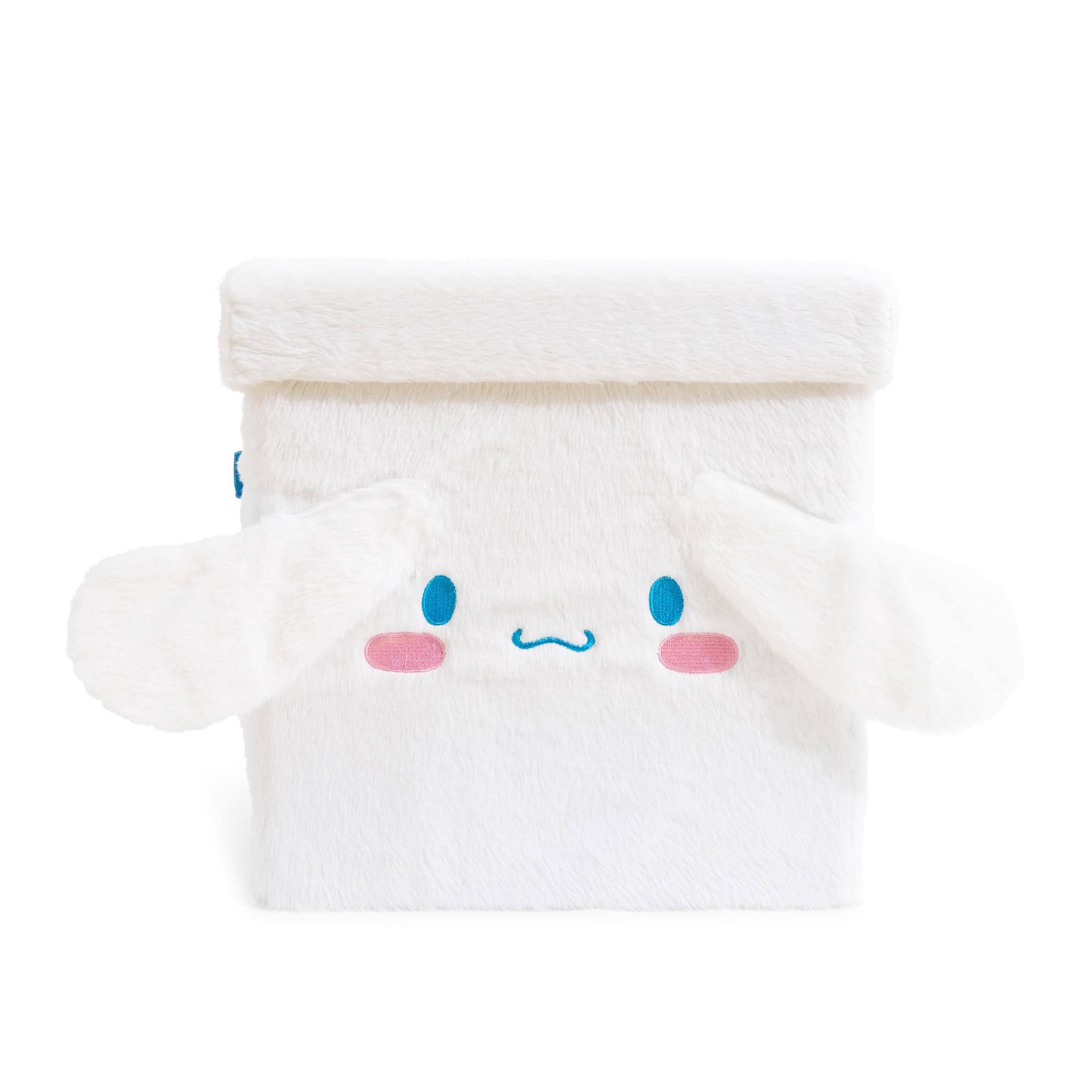 Alt View 1. Ukonic - Sanrio Cinnamoroll 13 x 13 Inch Plush Storage Cube - White.