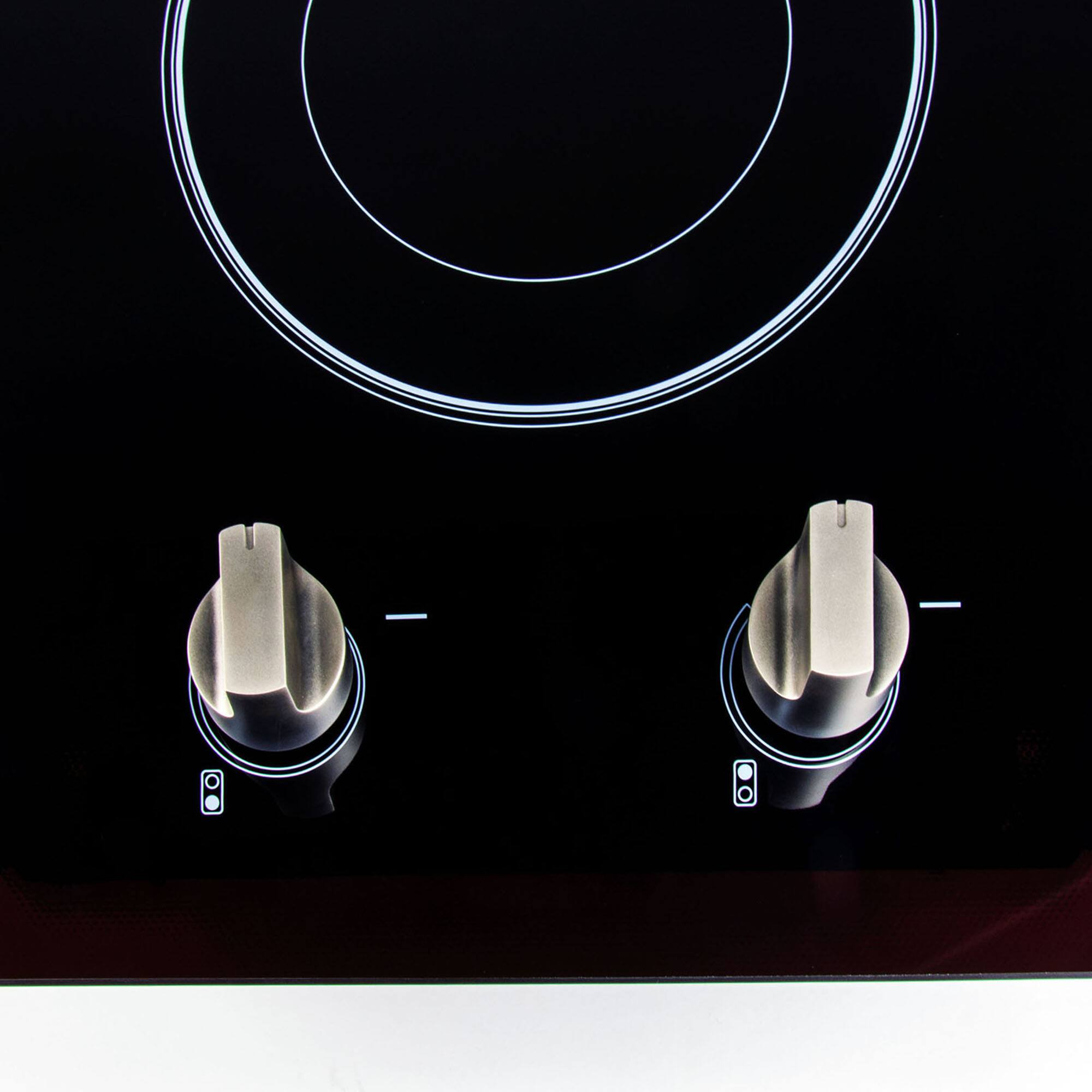 Alt View 9. Magic Chef - 12 in. Radiant Electric Ceramic Glass Cooktop in Black with 2 Burner Elements Including Dual Radiant Burner - Black.