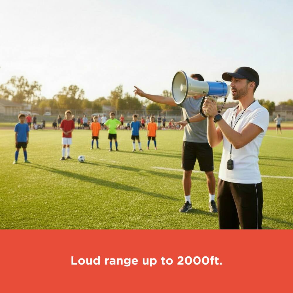 Loud range up to 2000ft.