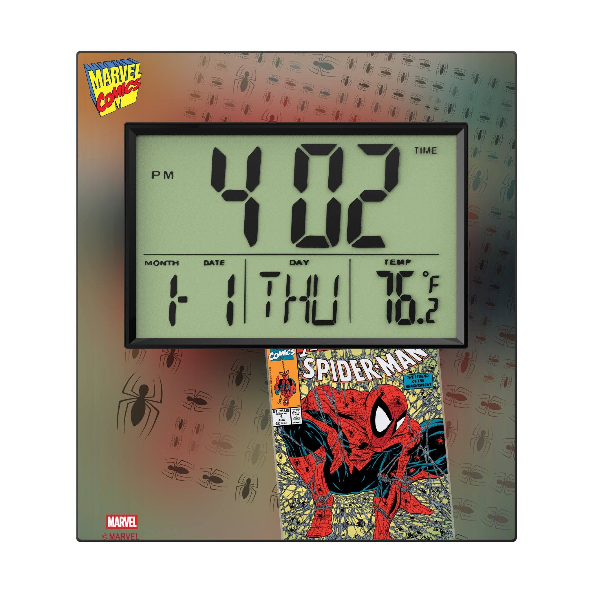 MARVEL COMICS

PM 4:02 TIME

MONTH 1 DATE 1 DAY THU TEMP 76.2°F

SPIDER-MAN

MARVEL