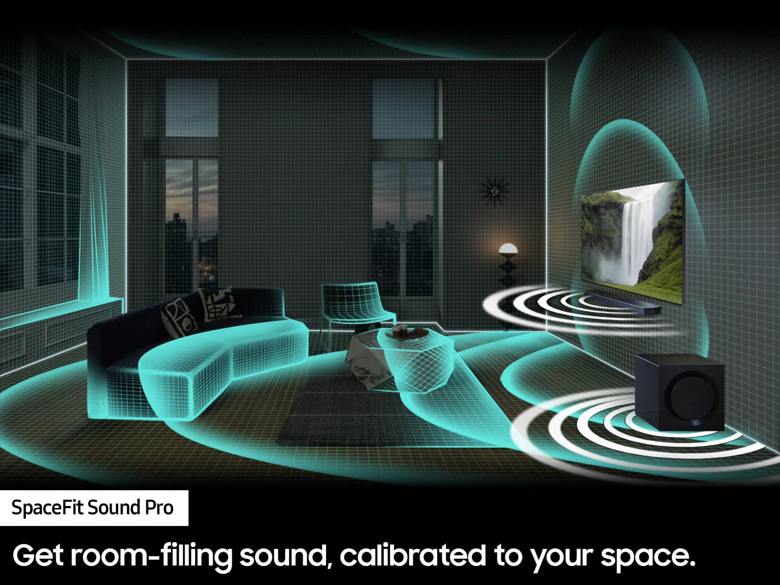 SpaceFit Sound Pro Get room-filling sound, calibrated to your space.