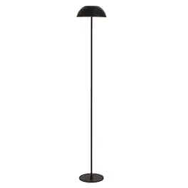 Jonathan Y - Laurel 59" Metal Adjustable Rechargeable Integrated Portable Touch Sensor Dimmable LED Indoor/Outdoor Floor Lamp - Black