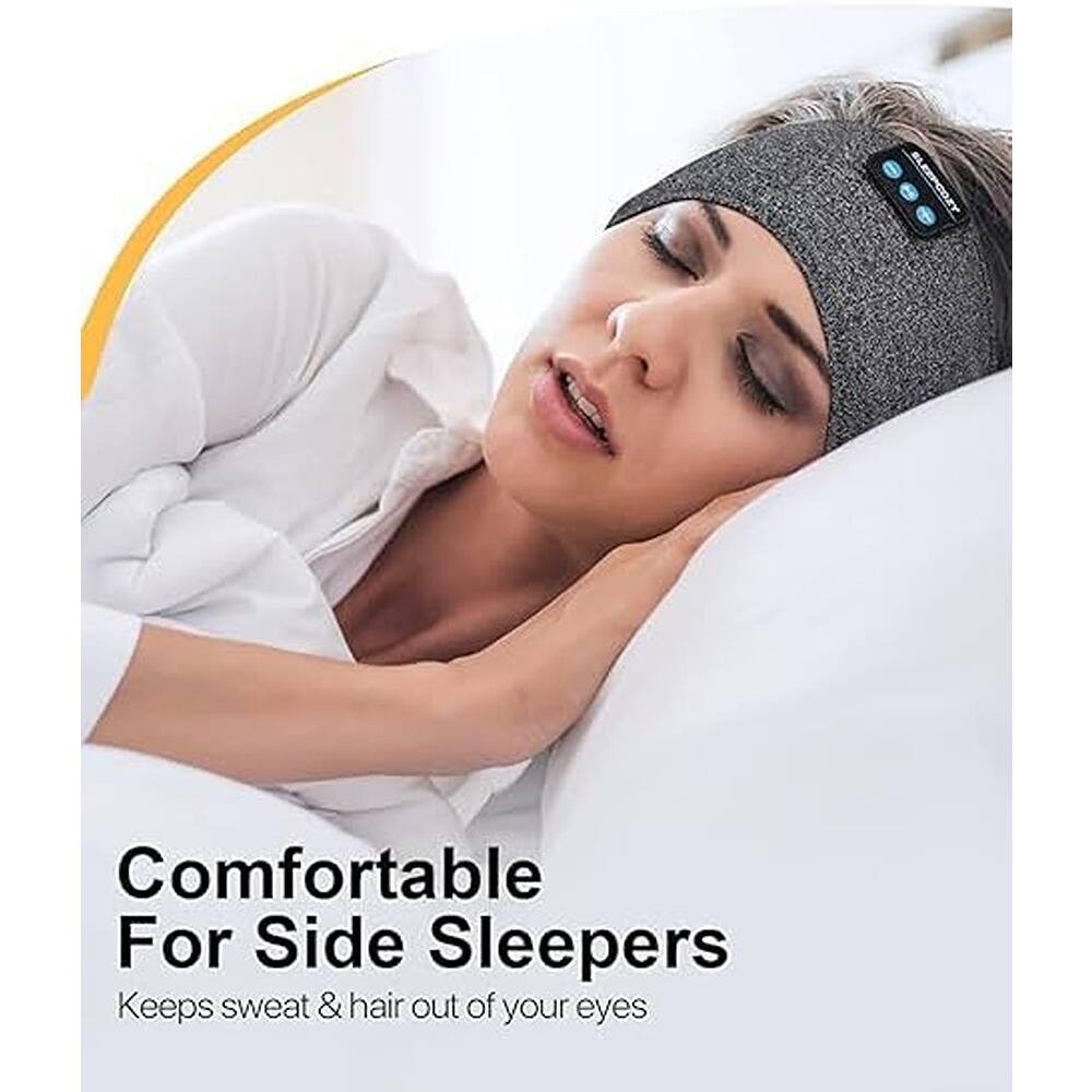 Comfortable For Side Sleepers  
Keeps sweat & hair out of your eyes
