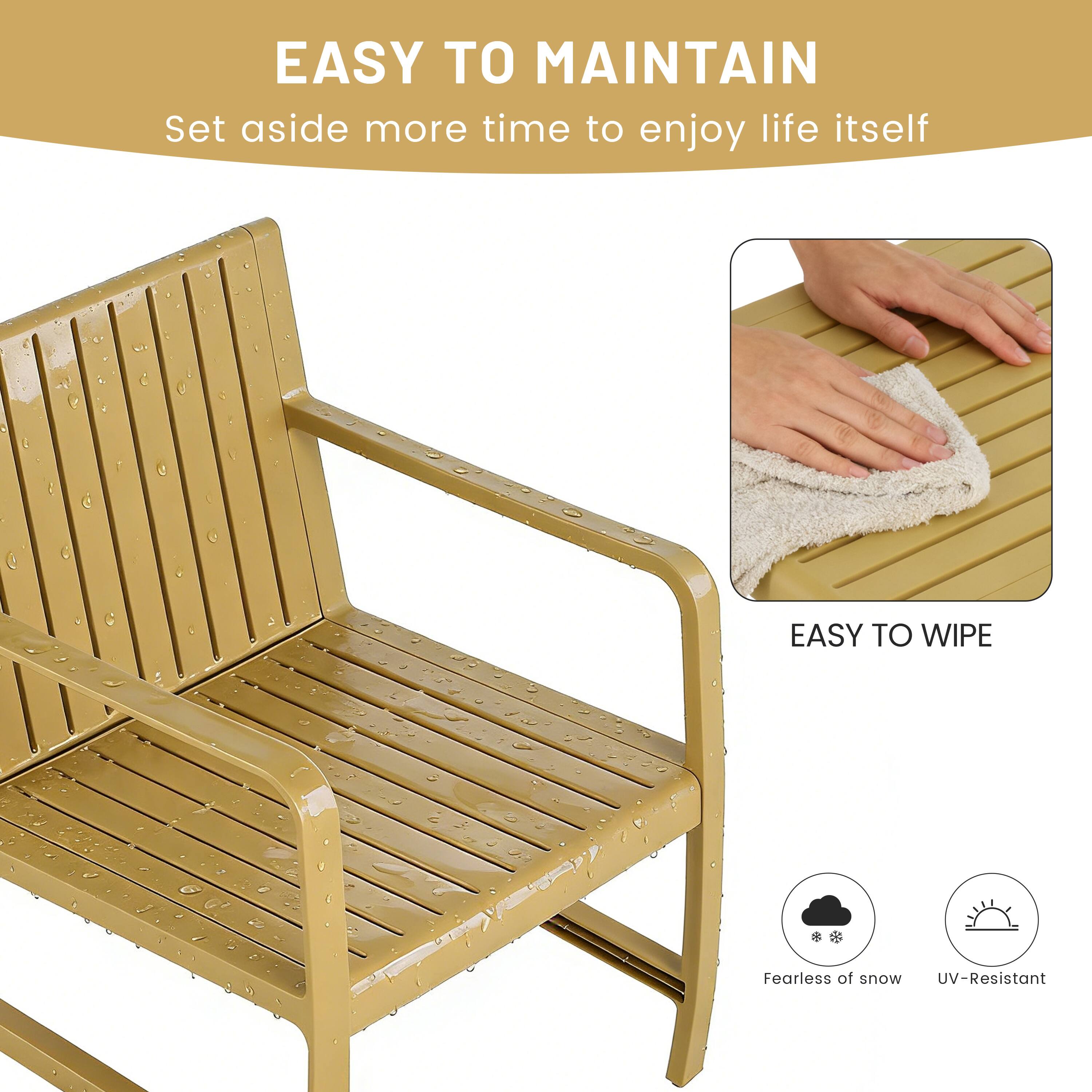 EASY TO MAINTAIN  
Set aside more time to enjoy life itself  

EASY TO WIPE  

Fearless of snow  
UV-Resistant