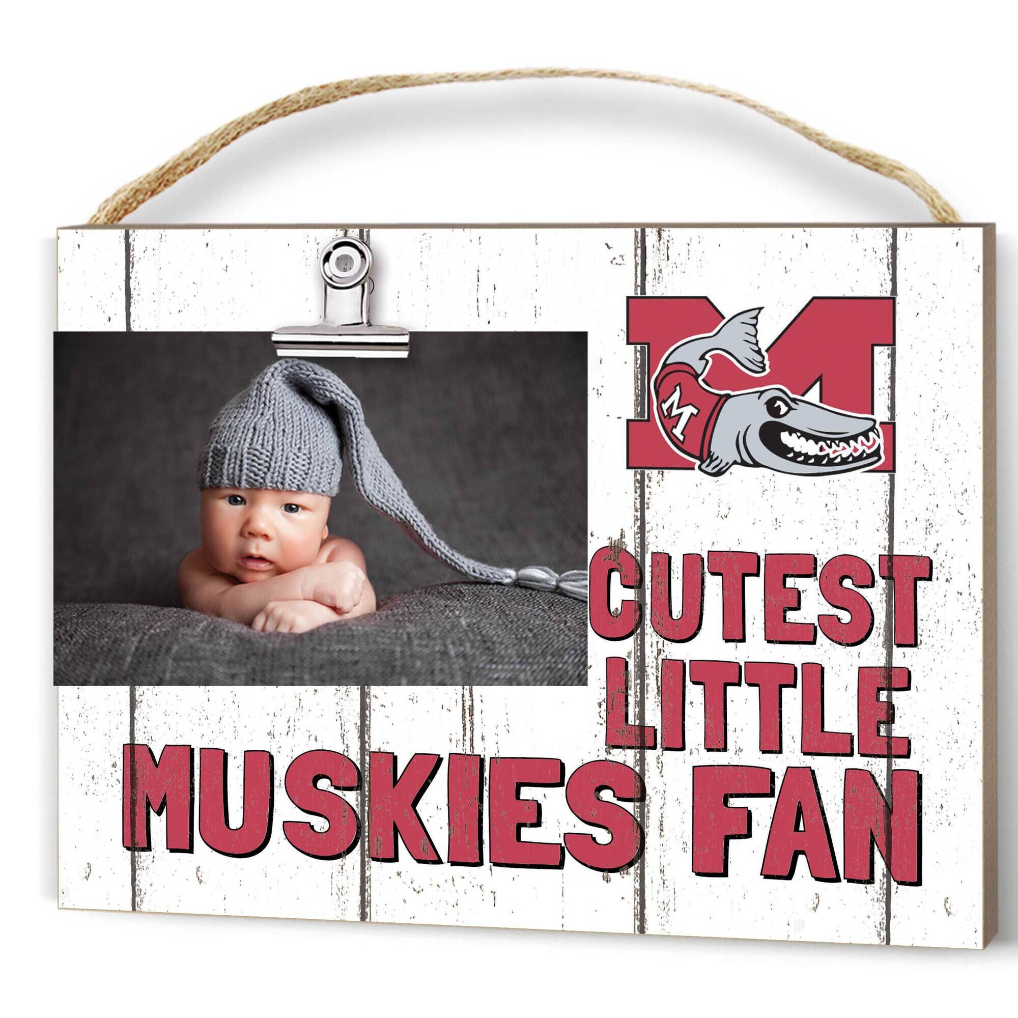 Muskingum Muskies 8'' x 10'' Cutest Little Weathered Logo Clip Photo Frame