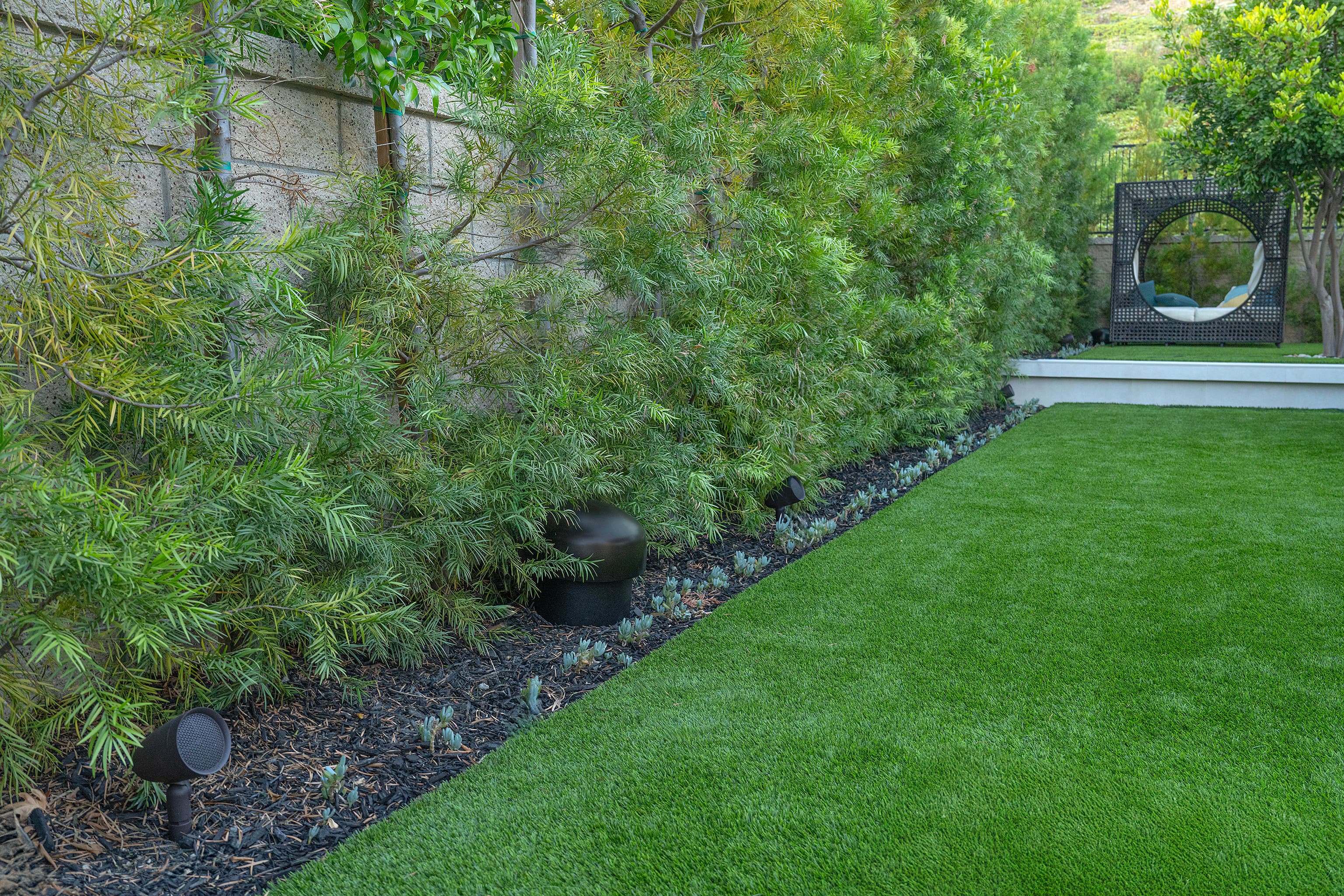 Alt View 22. Sonance - SGS 8.1 SYSTEM - Garden Series 8.1-Ch. Outdoor Speaker System with In-Ground Subwoofer (Each) - Dark Brown/Black.