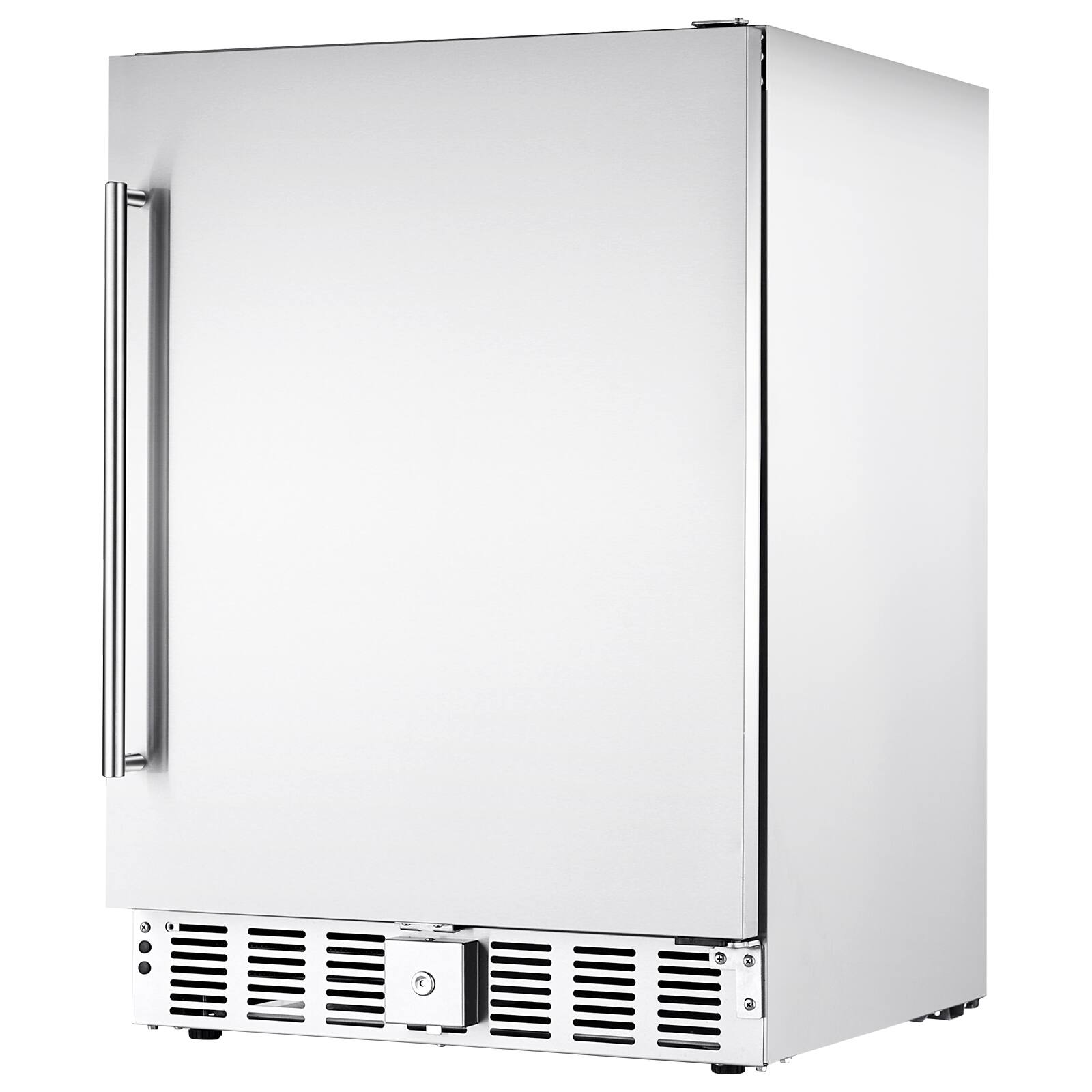 Alt View 5. VEVOR - 24-Inch Indoor/Outdoor Beverage Refrigerator, 150 QT Freestanding or Undercounter Beverage Fridge - Stainless Steel Silver.