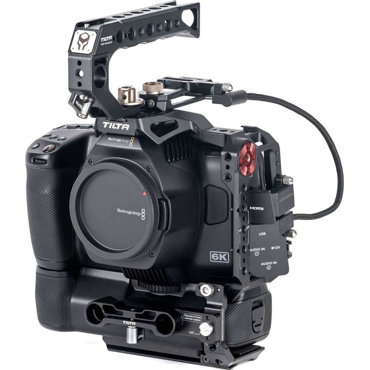 TILTA - - MDE 10 TILTA Blackmagicdesign : HOMI USB 6K IN 012V AUDIO  AUDIO IN TILTA
