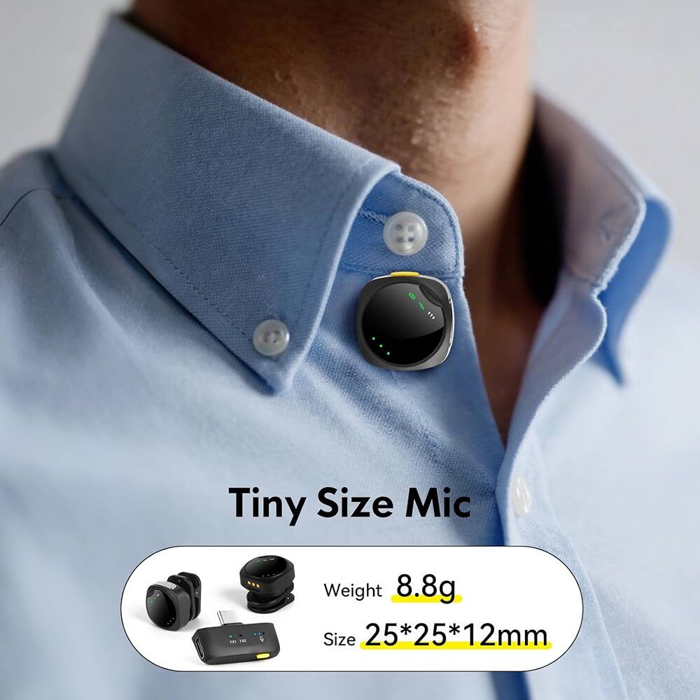 Tiny Size Mic

Weight: 8.8g  
Size: 25*25*12mm