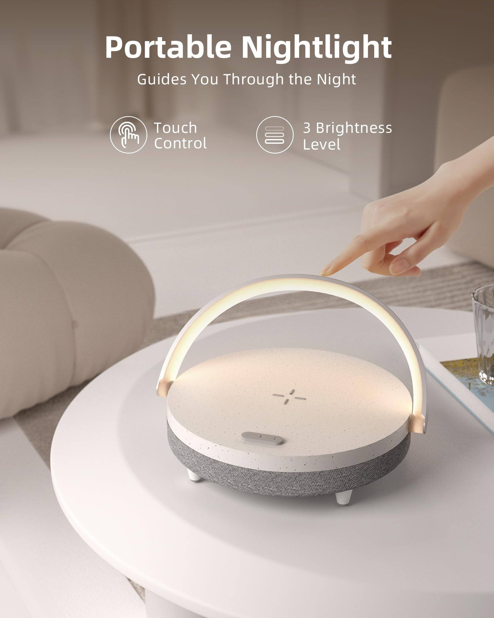 Portable Nightlight  
Guides You Through the Night  

Touch Control  
3 Brightness Level