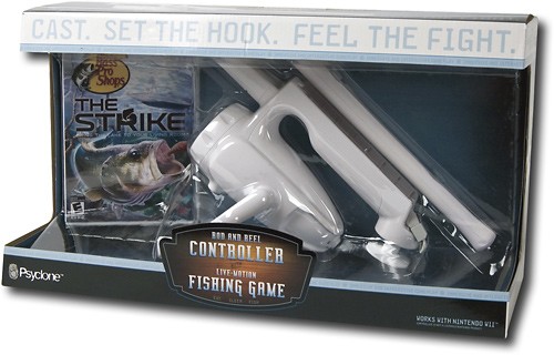 wii fishing games with rod and reel