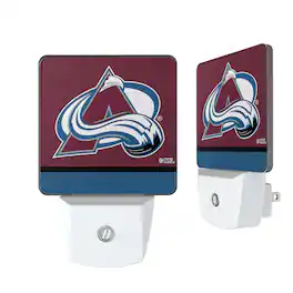 Keyscaper - Colorado Avalanche Stripe Design Nightlight 2-Pack - Multicolor