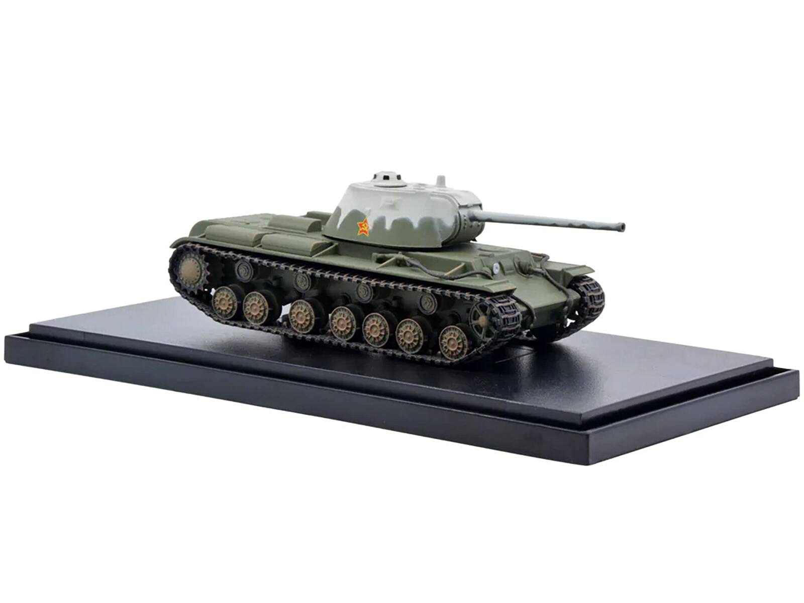 Alt View 2. Panzerkampf - Soviet Kliment Voroshilov KV-3 Heavy Tank Winter Camouflage 1/72 Diecast Model by Panzerkampf.