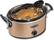 Angle Standard. Hamilton Beach - Stay or Go 6-Quart Slow Cooker - Copper.