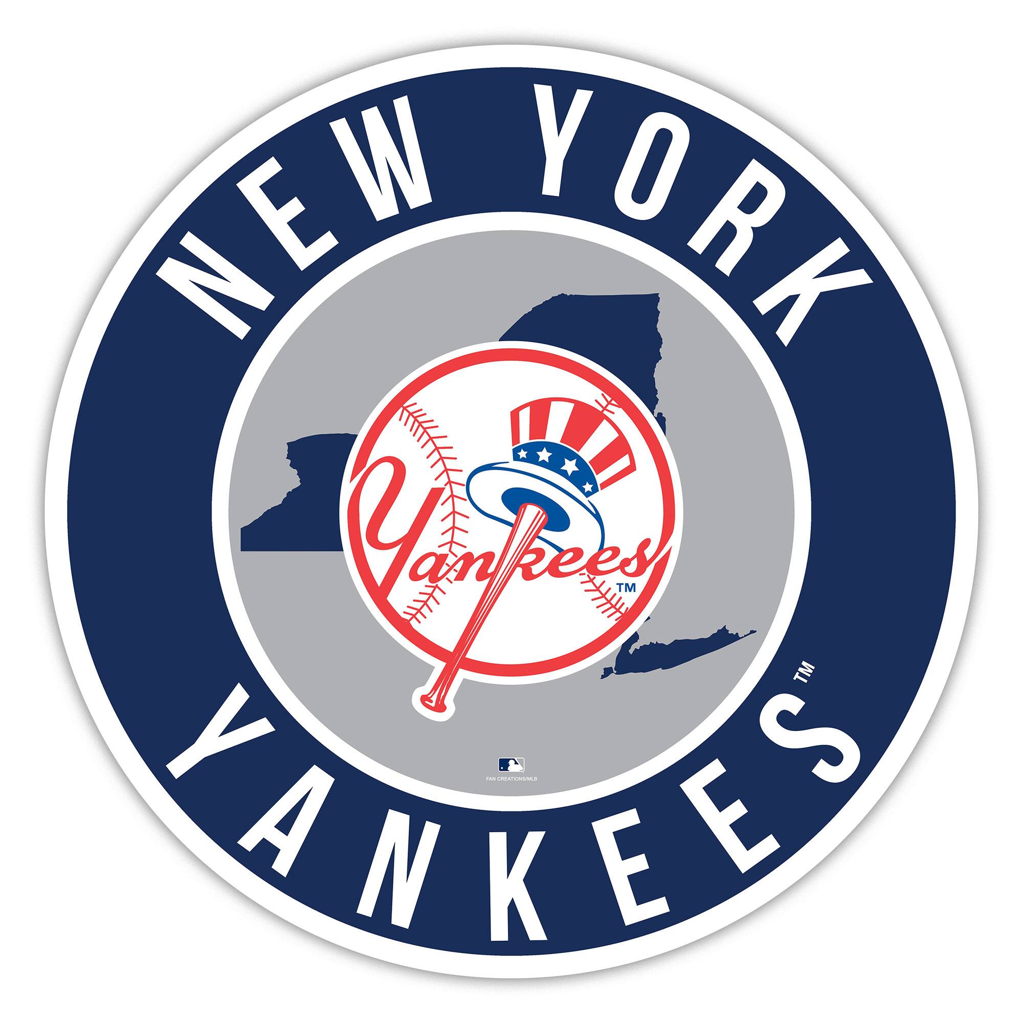 New York Yankees 15" State Circle Sign