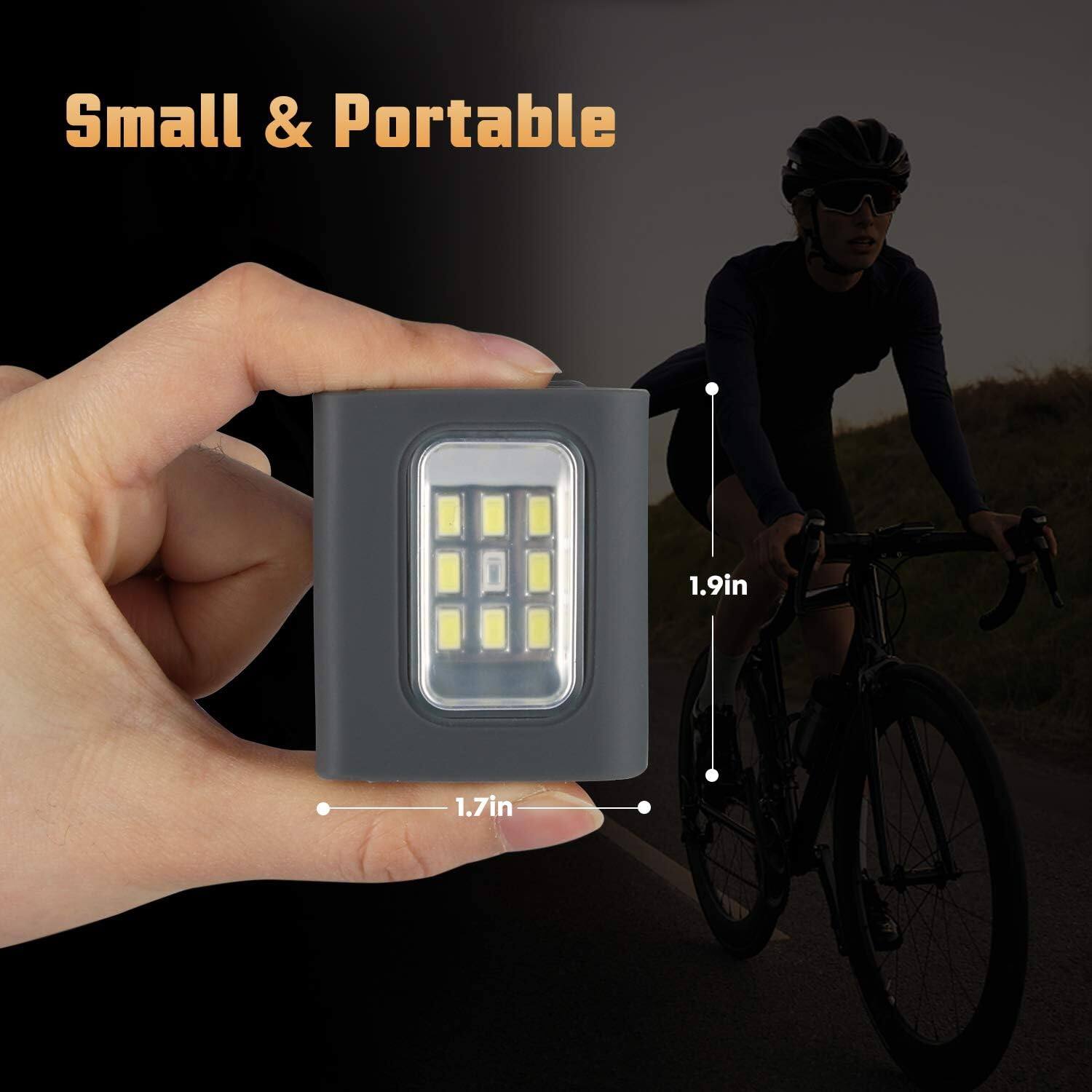 Alt View 3. Schertz - 2-Pack USB Rechargeable Reflective Running Lights, Clip-On for Runners (Black).