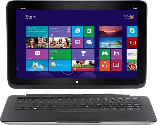  HP - Split x2 2-in-1 13.3&quot; Touch-Screen Laptop - 4GB Memory - 128GB Solid State Drive - Modern Silver