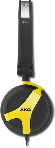 Front Standard. AKG - Over-the-Ear Headphones - Yellow.