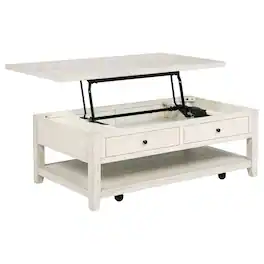 Coaster Co. of America - Payne 48-inch Mobile Lift Top Coffee Table - Distressed White
