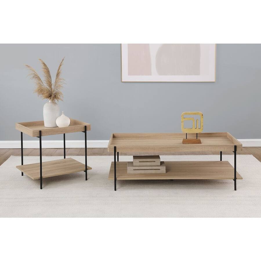 Coaster Co. of America Fallon 2 piece Rectangular Coffee and End Table ...