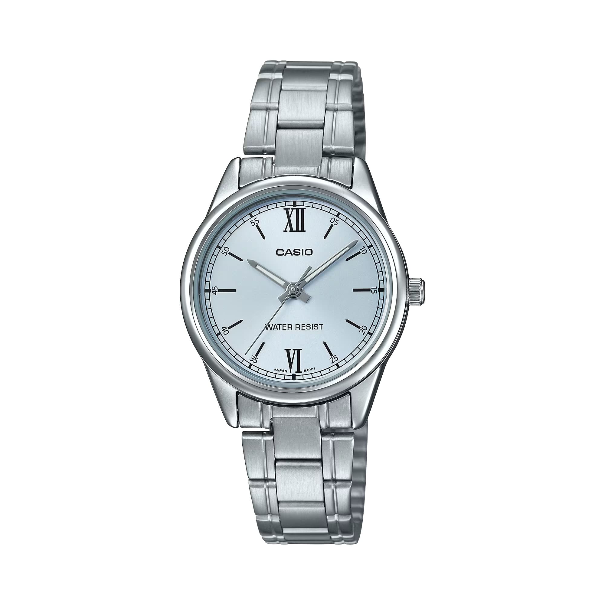Casio - Women’s Analog Watch with Blue Dial - LTP-V005D-2B3UDF - Silver