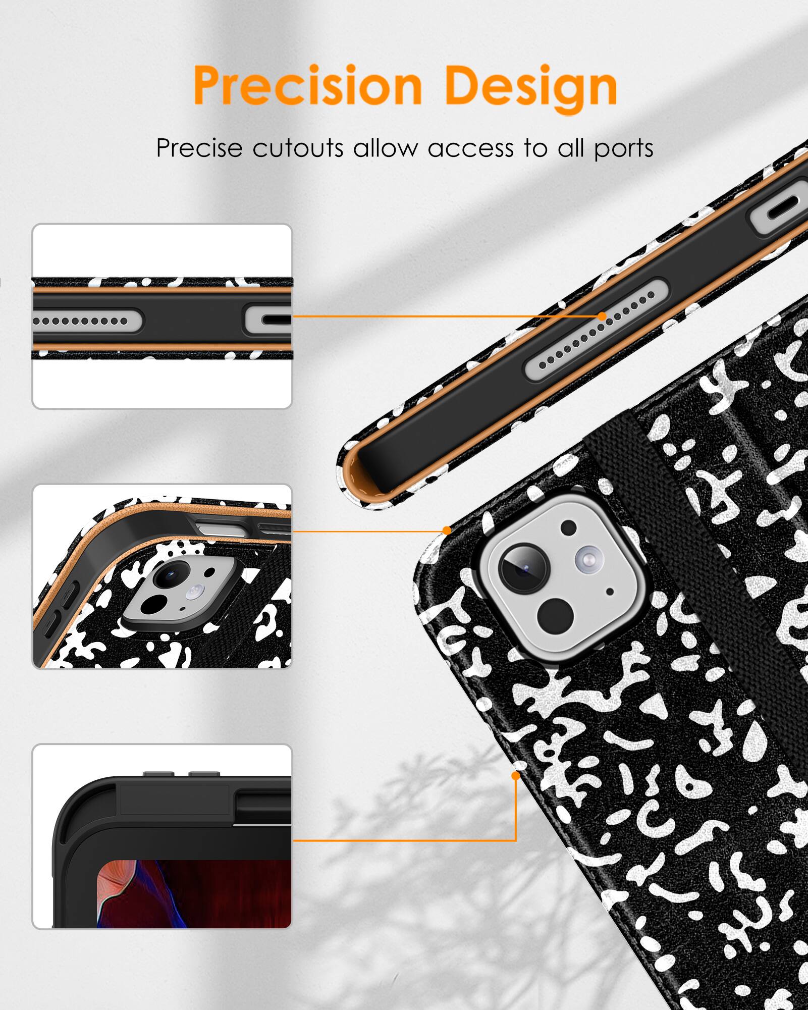 Precision Design  
Precise cutouts allow access to all ports