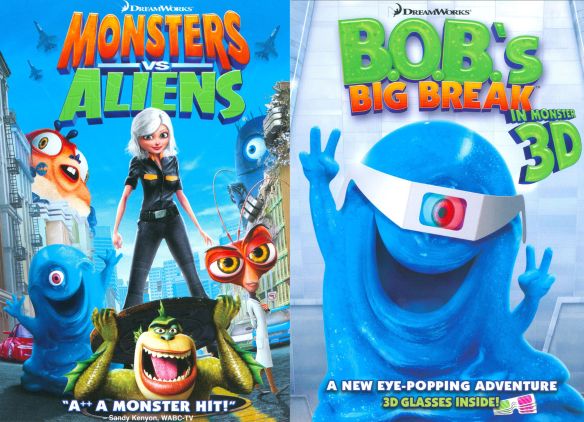  Ginormous Double Pack: Monsters vs. Aliens/B.O.B.'s Big Break in Monster 3D [With 3D Glasses] [DVD]