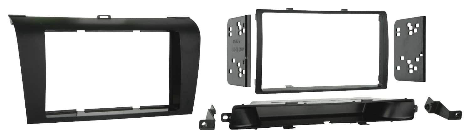 Front. Metra - Dash Kit for Select 2004-2009 Mazda 3 DDIN - Black.