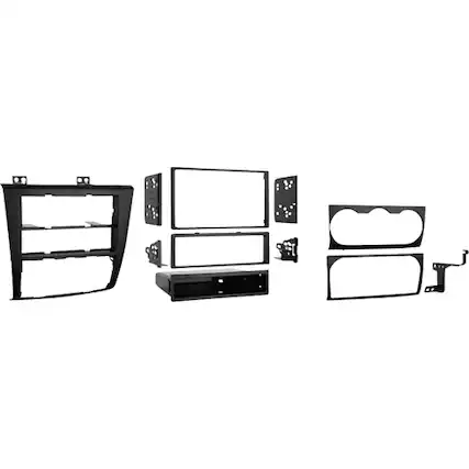 Front. Metra - Dash Kit for Select 2007-2013 Nissan Altima DIN DDIN - Black.
