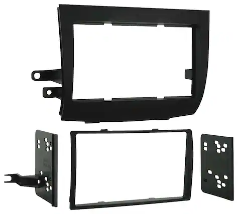 Front. Metra - Dash Kit for Select 2004-2010 Toyota Sienna DDIN - Black.