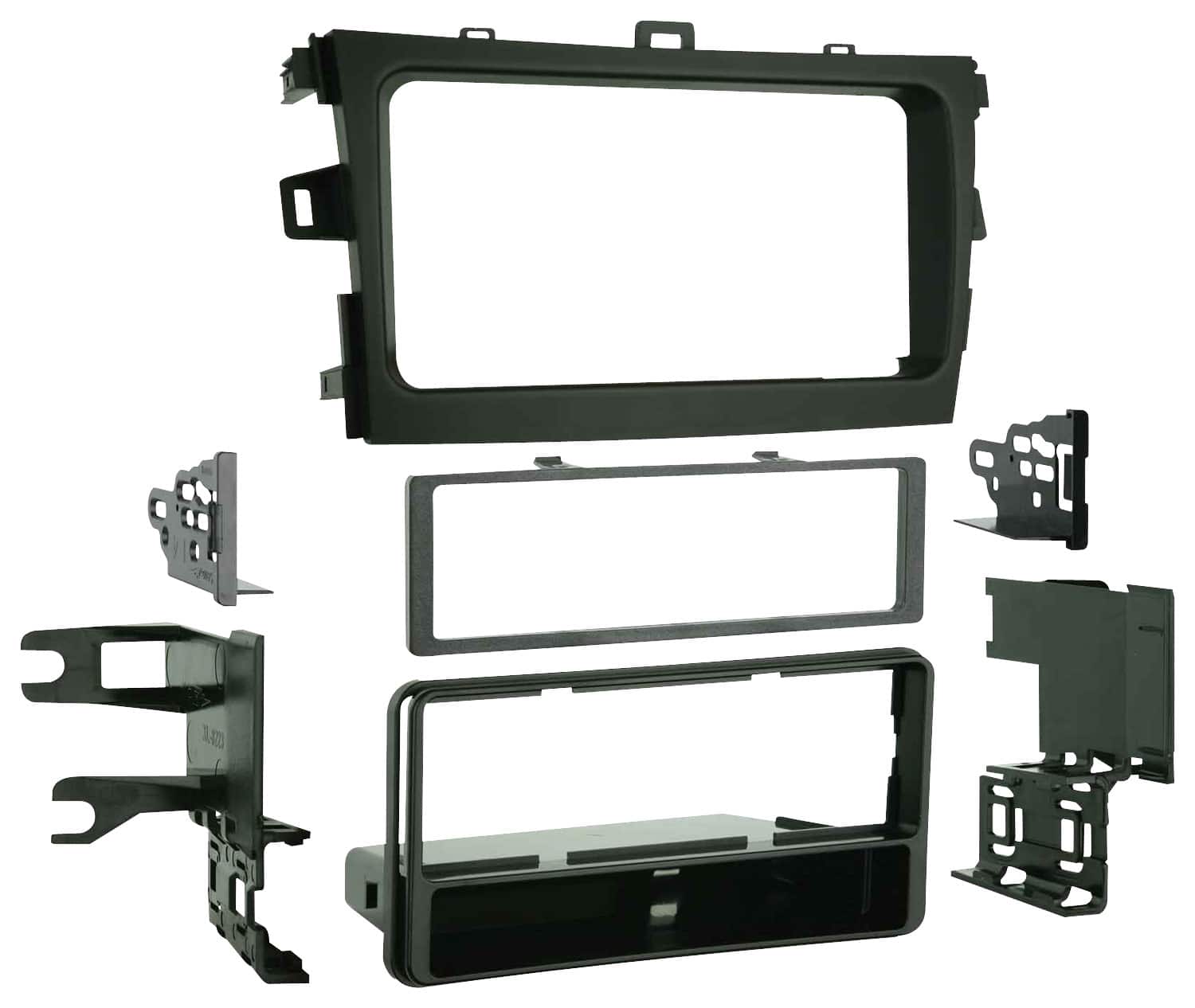 Front. Metra - Dash Kit for Select 2009-2013 Toyota Corolla DIN - Black.